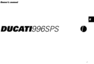 Thumbnail Ducati 996SPS COMPLETE OFFICIAL OWNER, OWNERS, USER MANUAL 
