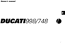 Thumbnail Ducati 998 748 COMPLETE OFFICIAL OWNER, OWNERS, USER MANUAL 