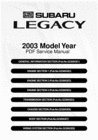 Thumbnail Subaru Legacy 2003 COMPLETE FACTORY SERVICE / REPAIR / WORKSHOP MANUAL Thumbnail Subaru Legacy 2003 COMPLETE FACTORY SERVICE / REPAIR / WORKSHOP MANUAL