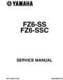 Thumbnail Yamaha FZ6 / FZ6SS / FZ6SSC COMPLETE OFFICIAL FACTORY SERVICE / REPAIR / WORKSHOP MANUAL Thumbnail Yamaha FZ6 / FZ6SS / FZ6SSC COMPLETE OFFICIAL FACTORY SERVICE / REPAIR / WORKSHOP MANUAL