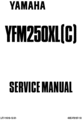 Thumbnail Yamaha Beartracker YFM250 XL 1998 - 2004 COMPLETE FACTORY SERVICE / REPAIR / WORKSHOP MANUAL 