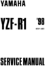 Thumbnail Yamaha YZF-R1, YZFR1 COMPLETE OFFICIAL FACTORY SERVICE / REPAIR / WORKSHOP MANUAL  