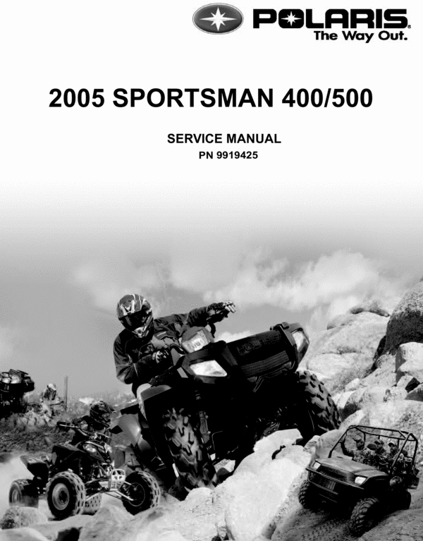 Product picture POLARIS Sportsman 500 400 COMPLETE OFFICIAL FACTORY SERVICE / REPAIR / Full WORKSHOP MANUAL