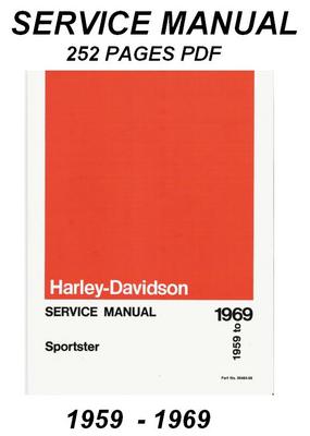 Product picture 1959 -1969 Harley Davidson Sportster Service Manual