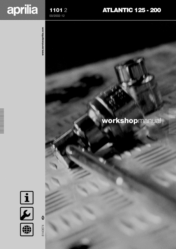 Product picture Aprilia Atlantic 125 / 200 Motorcycle service manual