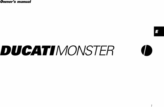 Product picture Ducati Monster 1999 COMPLETE OFFICIAL OWNER, OWNERS, USER MANUAL  