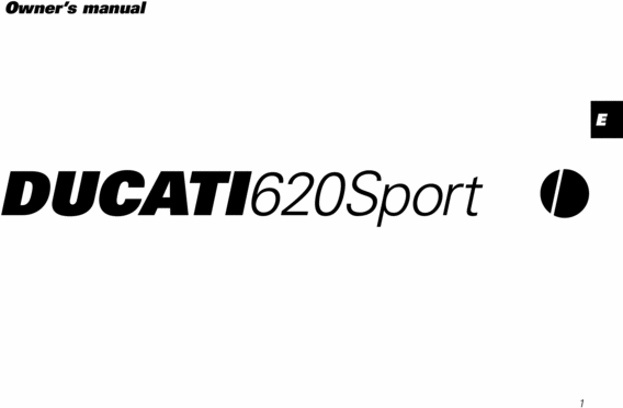 Product picture Ducati Monster 620Sport COMPLETE OFFICIAL OWNER, OWNERS, USER MANUAL  