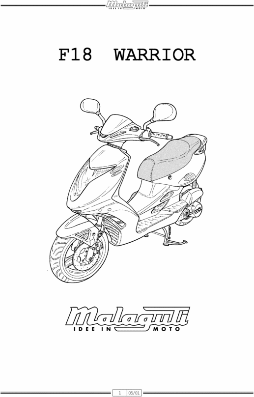 Product picture Malaguti F18 Warrior COMPLETE OFFICIAL FACTORY SERVICE / REPAIR / WORKSHOP MANUAL 