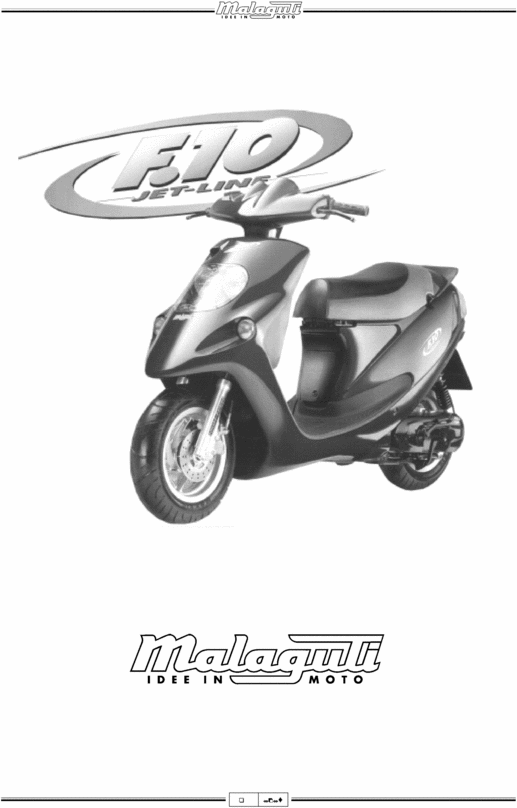 Product picture Malaguti F10 Jet-Line COMPLETE OFFICIAL FACTORY SERVICE / REPAIR / WORKSHOP MANUAL