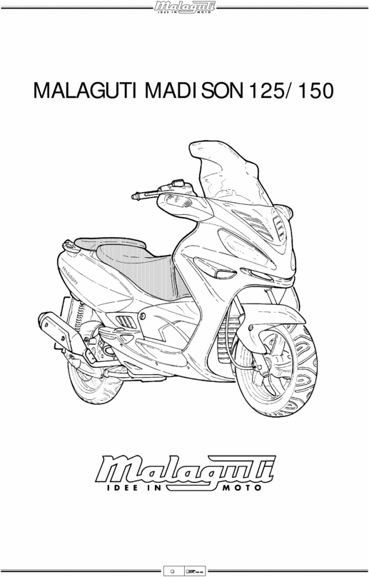 Product picture Malaguti Madison 125 and 150 COMPLETE OFFICIAL FACTORY SERVICE / REPAIR / WORKSHOP MANUAL 