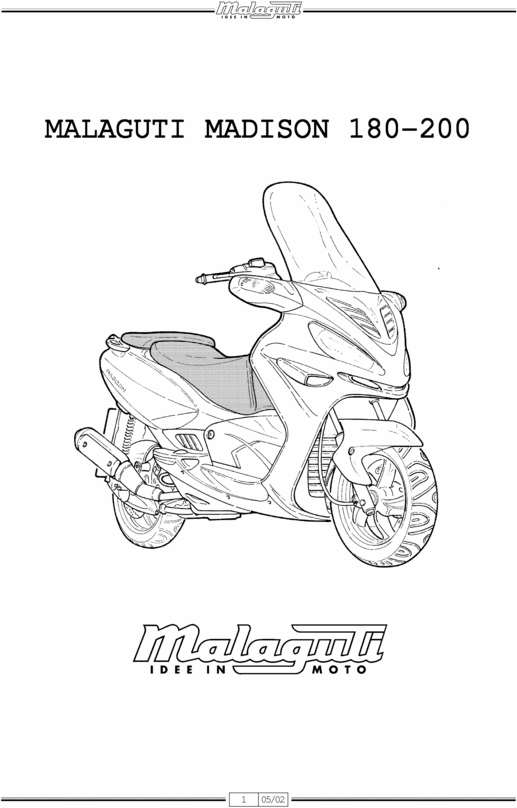 Product picture Malaguti Madison 180 and 200 COMPLETE OFFICIAL FACTORY SERVICE / REPAIR / WORKSHOP MANUAL 
