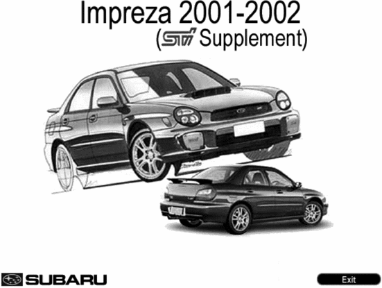 Product picture SUBARU IMPREZA STI TS RS WRX 2001 2002 Factory Service 