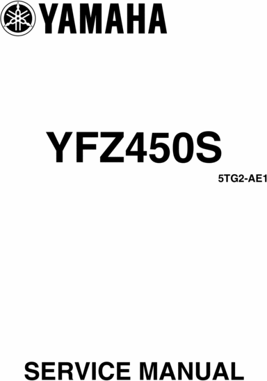 Product picture Yamaha YFZ450 YFZ450S 2003 - 2009 COMPLETE OFFICIAL FACTORY SERVICE / REPAIR / FULL WORKSHOP MANUAL 