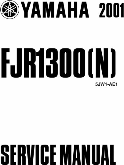 Product picture Yamaha FJR1300(N,R) FJR 1300 N R COMPLETE OFFICIAL FACTORY SERVICE / REPAIR / WORKSHOP MANUAL 