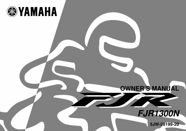 Product picture Yamaha FJR1300-N, FJR1300N COMPLETE OFFICIAL OWNER, OWNERS, USER MANUAL 